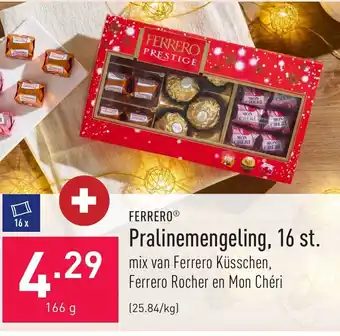 ALDI Ferrero pralinemengeling 16 st 166g aanbieding