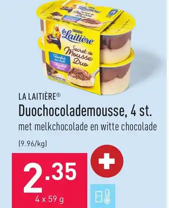 ALDI La laitiere duochocolademousse, 4 st aanbieding
