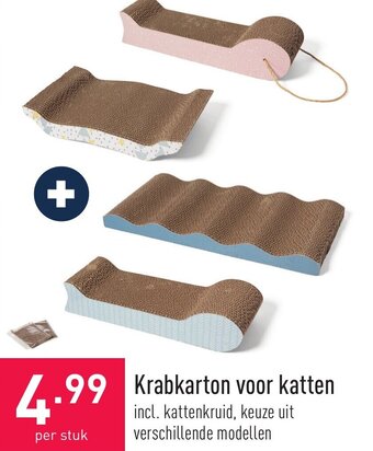 ALDI Krabkarton voor katten aanbieding