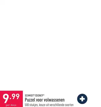 ALDI Schmidt disney puzzel voor volwassenen aanbieding