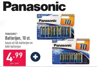 ALDI Panasonic batterijen 10 st aanbieding