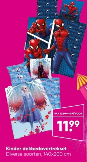 Big Bazar Kinder dekbedovertrekset aanbieding