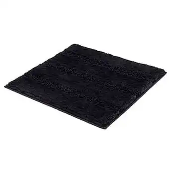 Leen Bakker Kleine wolke badmat monrovia - zwart - 60x60 cm - Leen Bakker aanbieding