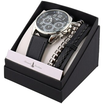 Action Horloge + armbanden giftbox aanbieding