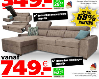 Seats and Sofas Model Piano aanbieding