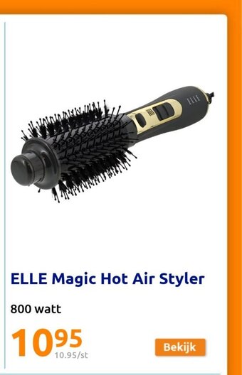 Action Elle Magic Hot Air Styler 800 watt aanbieding