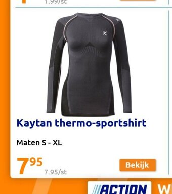 Action Kaytan thermo-sportshirt aanbieding