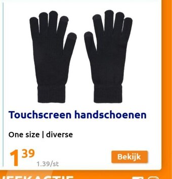 Action Touchscreen handschoenen aanbieding