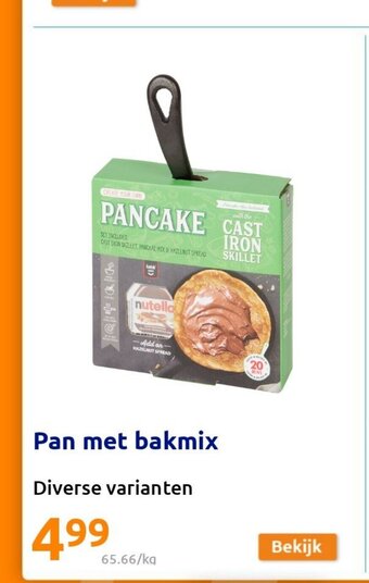 Action Pan met bakmix aanbieding