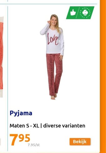 Action Pyjama aanbieding