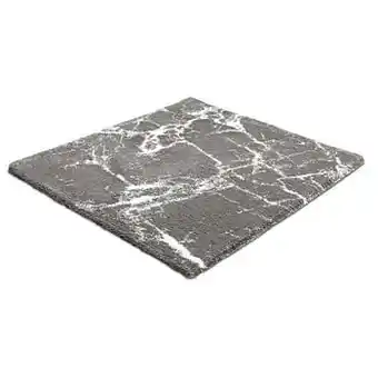 Leen Bakker Kleine Wolke badmat Como - grijs - 60x60 cm - Leen Bakker aanbieding
