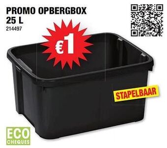 Hubo Promo opbergbox 25L aanbieding