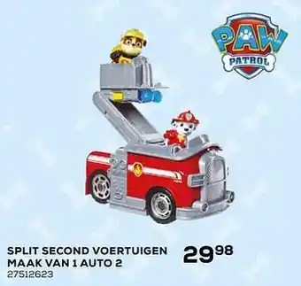 Supra Bazar Split second voertuigen maak van 1 auto 2 aanbieding