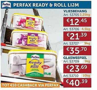 Zelfbouwmarkt Perfax Ready & Roll Lijm aanbieding