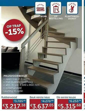 Zelfbouwmarkt Op Trap -15% aanbieding