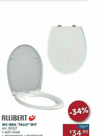 Zelfbouwmarkt Allibert Wc-bril aanbieding