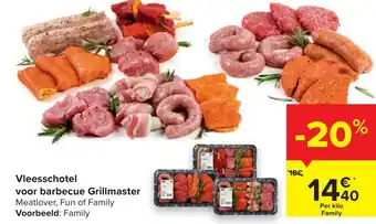 Carrefour Vleesschotek voor barbecue grillmaster aanbieding