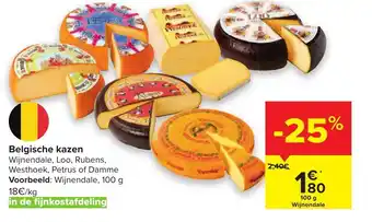 Carrefour Belgische kazen 100 g aanbieding