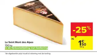 Carrefour Le Saint Mont des Alpes 100 g aanbieding