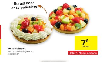 Carrefour Verse fruittaart aanbieding