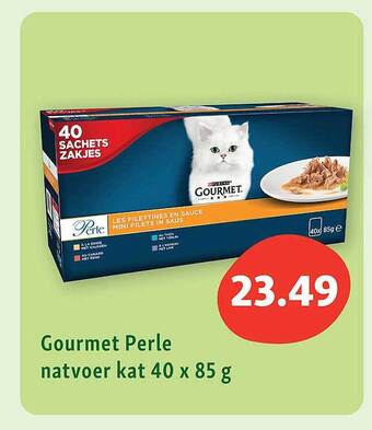 Maxi Zoo Gourmet perle natvoer kat aanbieding
