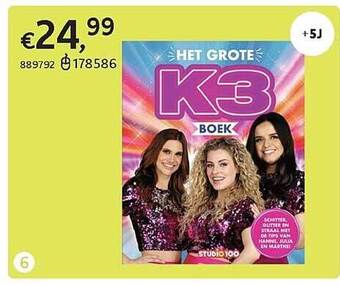 Dreamland Het grote k3 boek aanbieding