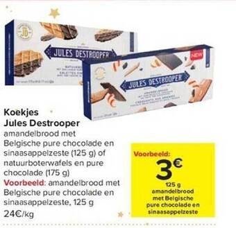 Carrefour Koekjes jules destrooper aanbieding