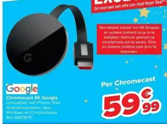 Carrefour Chromecast 4k google aanbieding