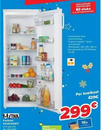 Carrefour Koelkast aanbieding