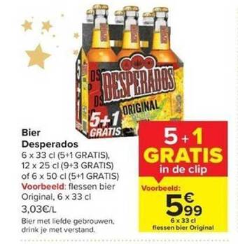 Carrefour Bier desperados aanbieding