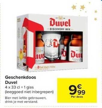 Carrefour Geschenkdoos duvel aanbieding