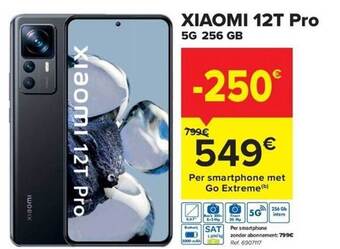 Carrefour Xiaomi 12t pro 5g 256gb aanbieding