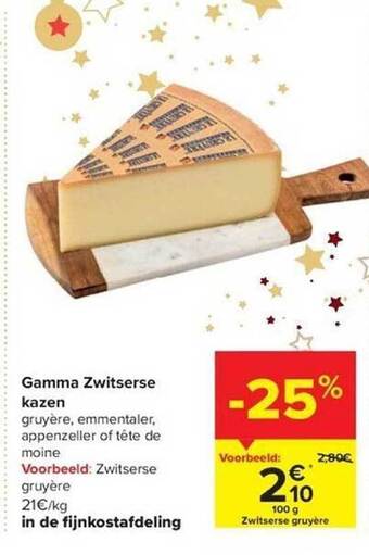 Carrefour Gamma zwitserse kazen aanbieding