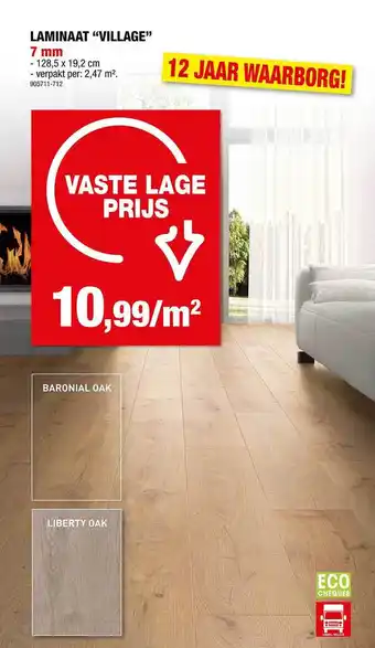Hubo Laminaat village aanbieding