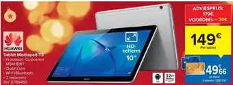 Carrefour Huawei tablet mediapad t3 aanbieding