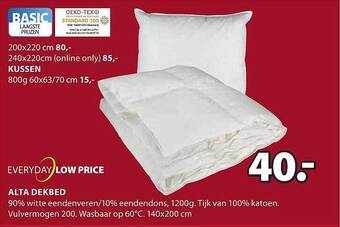 Jysk Alta dekbed aanbieding