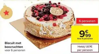 Biscuit met bosvruchten