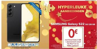Hyper Carrefour Samsung galaxy s22 5g 128gb aanbieding