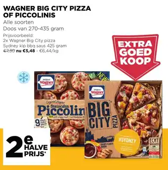 Jumbo Wagner Big city pizza of piccolinis 2*270-435g aanbieding