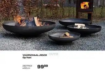 Supra Bazar Vuurschaal jesco op voet 80cm aanbieding