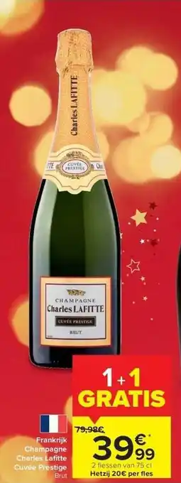 Carrefour Champagne charles lafitte cuvée prestige aanbieding