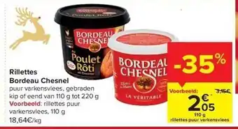 Carrefour Rillettes bordeau chesnel aanbieding