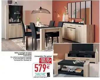 Cora Salle à manger et salon eetkamer en salon sheffield aanbieding