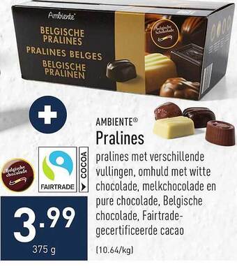 ALDI Ambiente pralines aanbieding