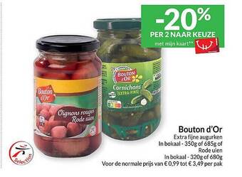 Intermarché Bouton d'or extra fijne augurken aanbieding