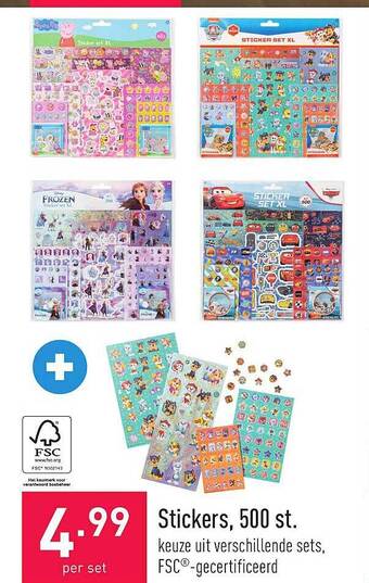 Stickers, 500 st