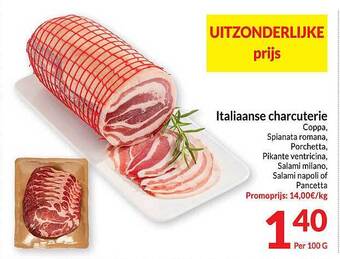 Intermarché Italiaanse charcuterie aanbieding