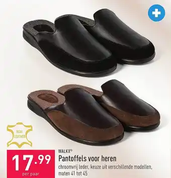 ALDI Walkx pantoffels voor heren aanbieding