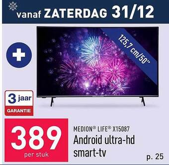 ALDI Medion life android ultrahd smarttv aanbieding