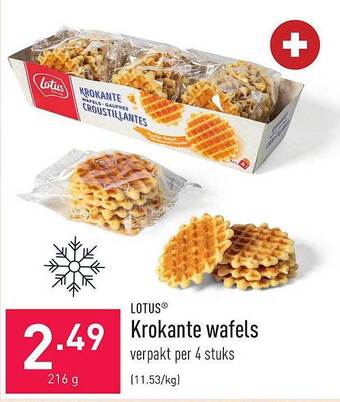 ALDI Lotus krokante wafels aanbieding